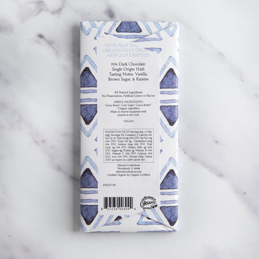 70% Haiti Single Origin Solid Chocolate Bar