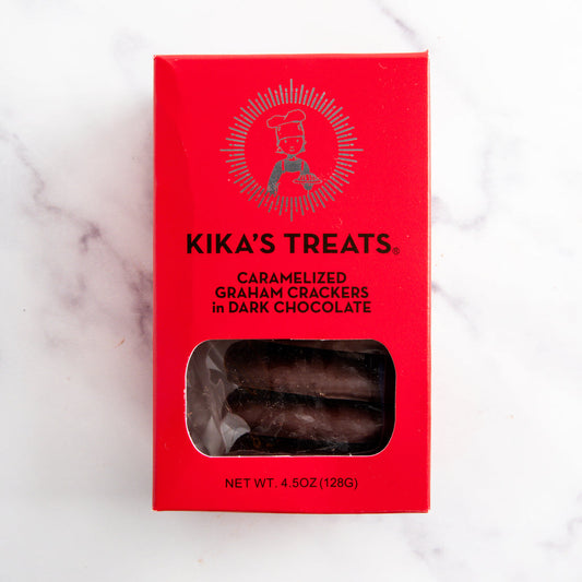 Dark Chocolate Caramelized Graham Crackers