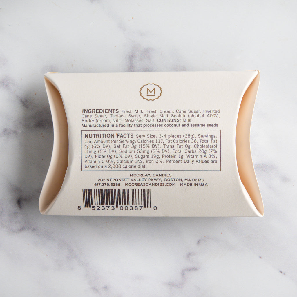 Single Malt Scotch Caramels Pillow Box