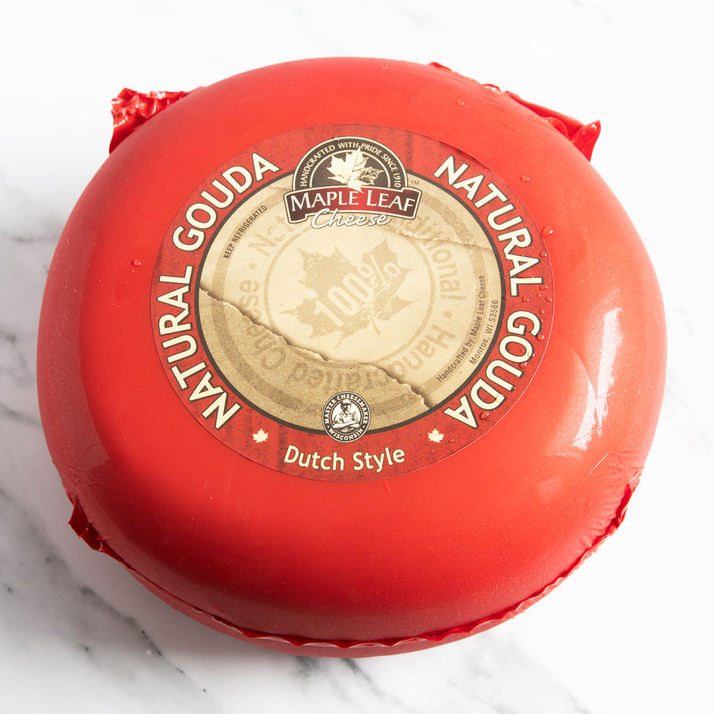 Maple Leaf Red Wax Gouda Cheese