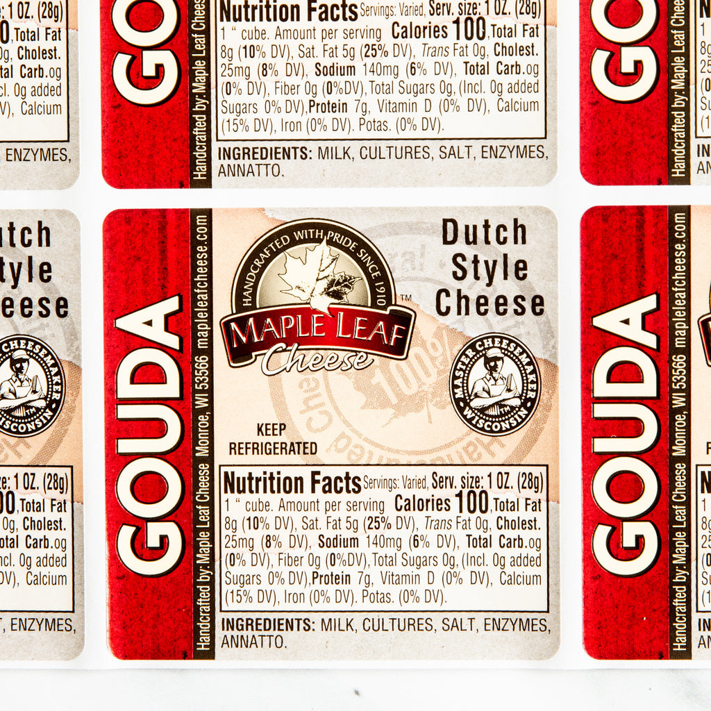 Maple Leaf Red Wax Gouda Cheese