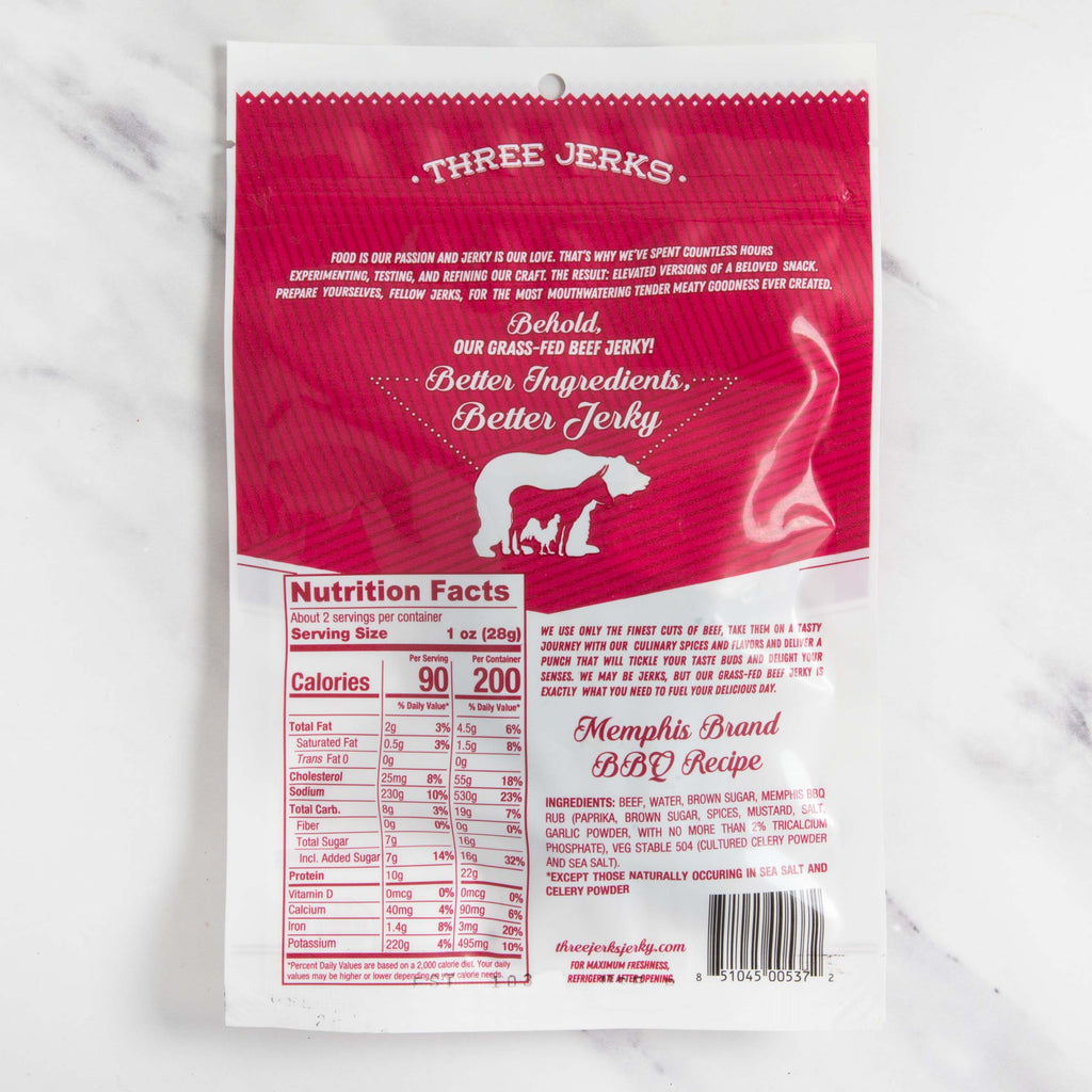 Grass Fed Memphis BBQ Jerky