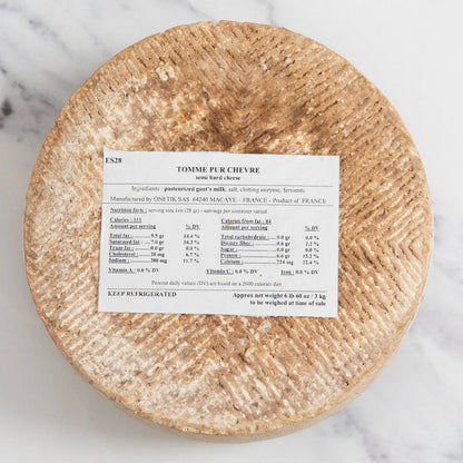 Onetik Tomme Pur Chevre French Goat's Milk Cheese