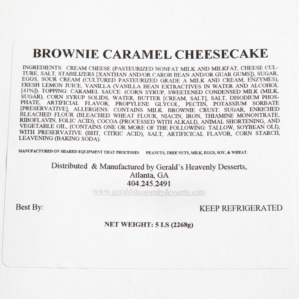 Brownie Caramel Delight Cheesecake
