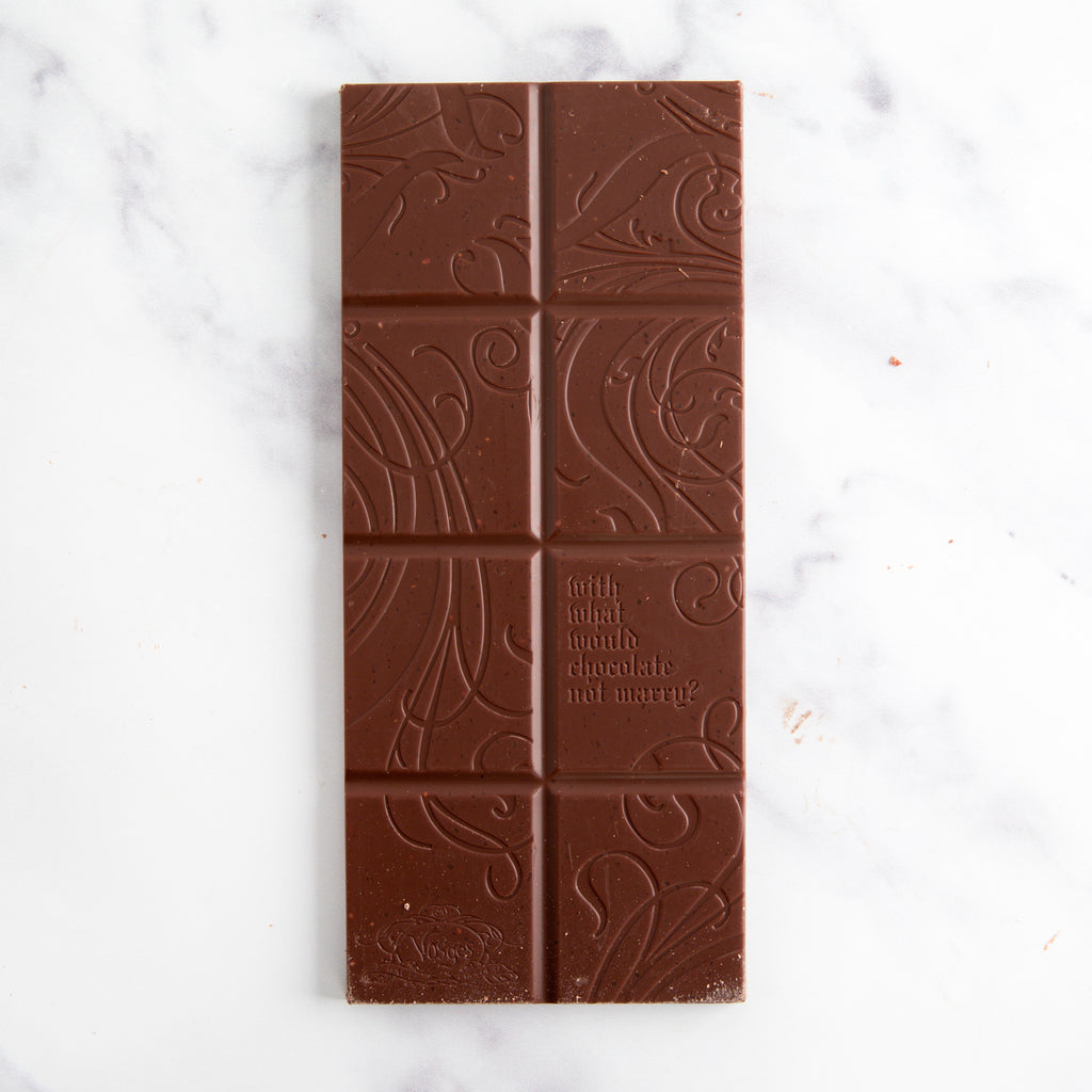 Barcelona Dark Chocolate Bar with Gray Seas Salt & Smoked Almonds