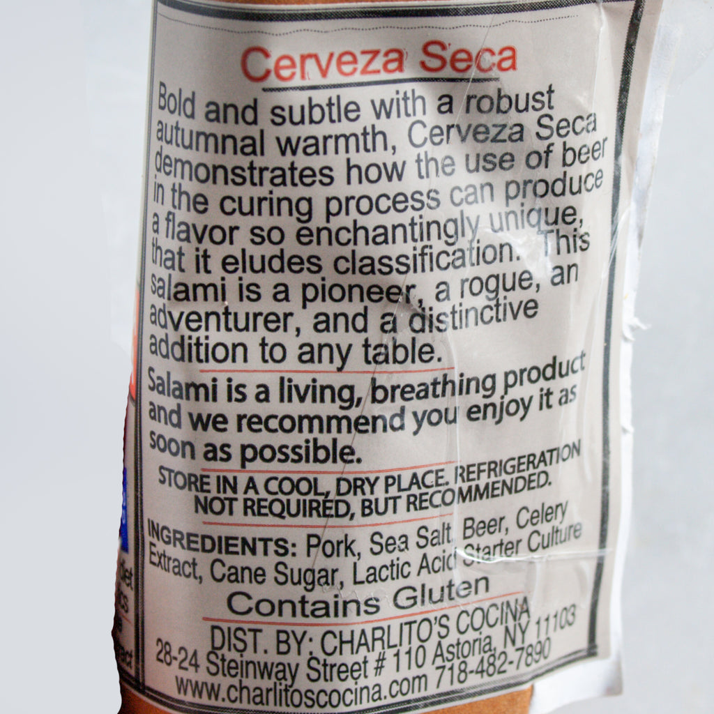 Cerveza Seca Salami