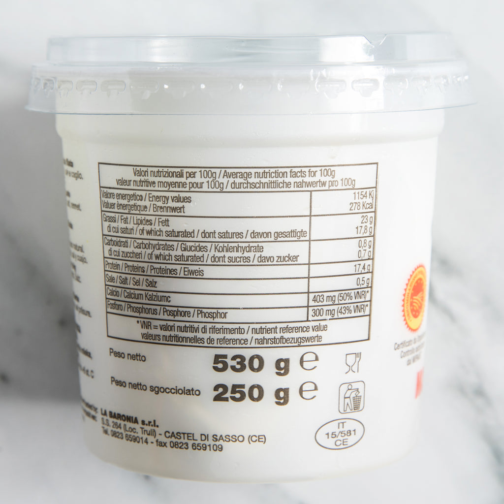 Mozzarella di Bufala Campana DOP Cheese