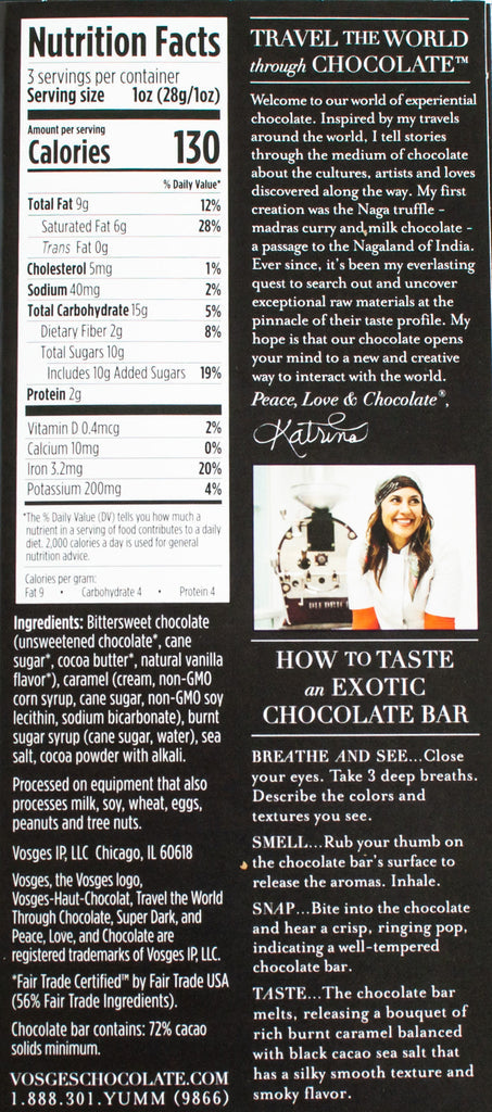 Salted Caramel Filled Dark Chocolate Bar