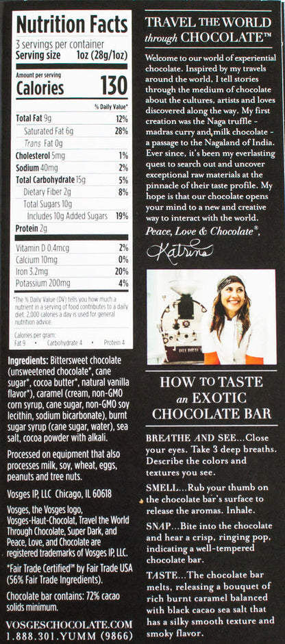 Salted Caramel Filled Dark Chocolate Bar