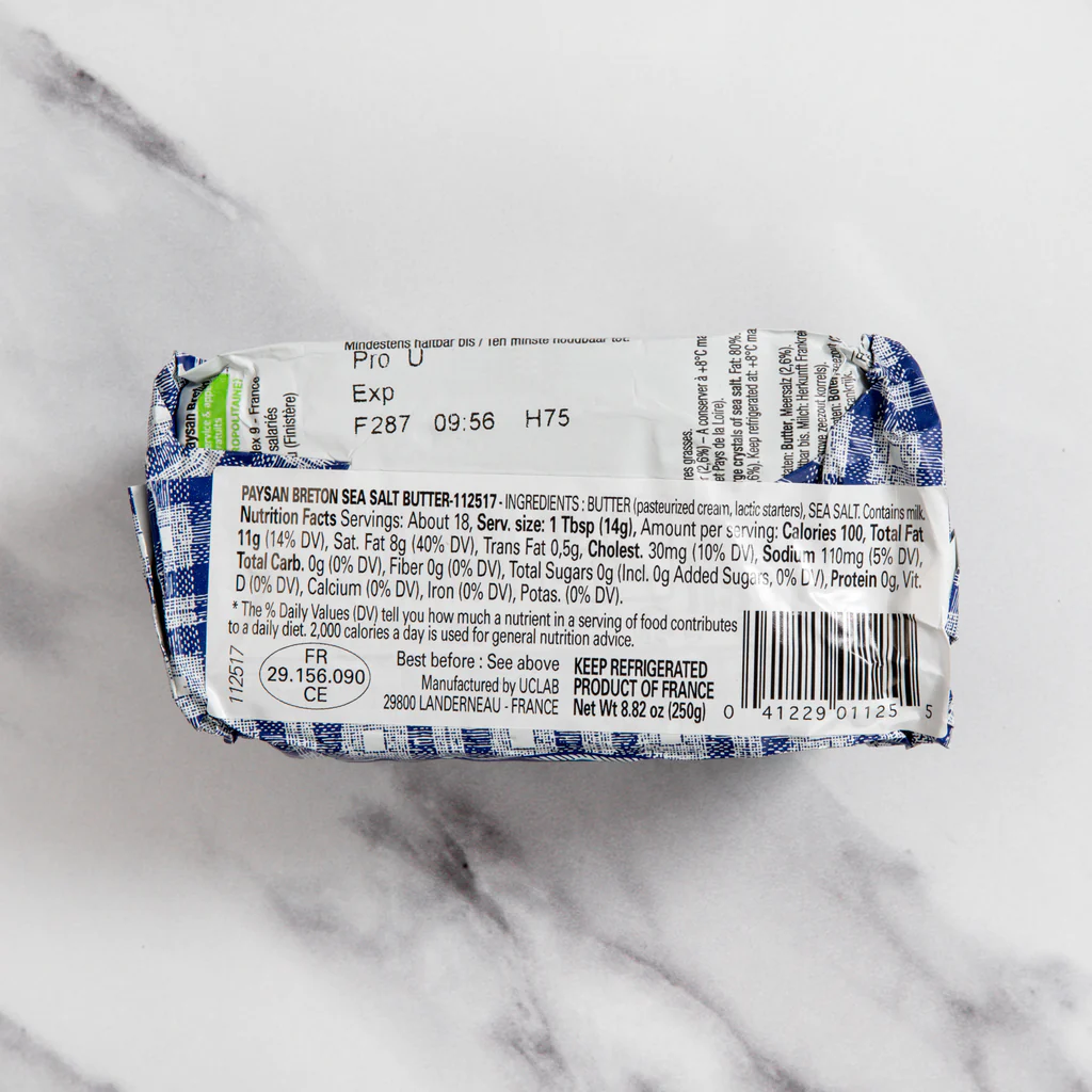 French Butter with Sea Salt Crystals
