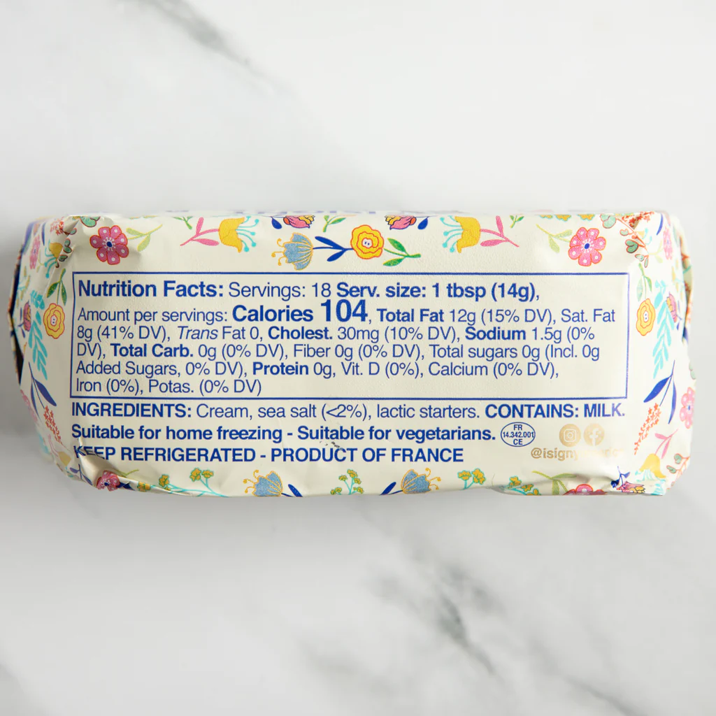 Limited Edition Isigny Spring Butter with Sea Salt