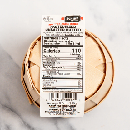 Beurre de Baratte French Butter AOP in Basket