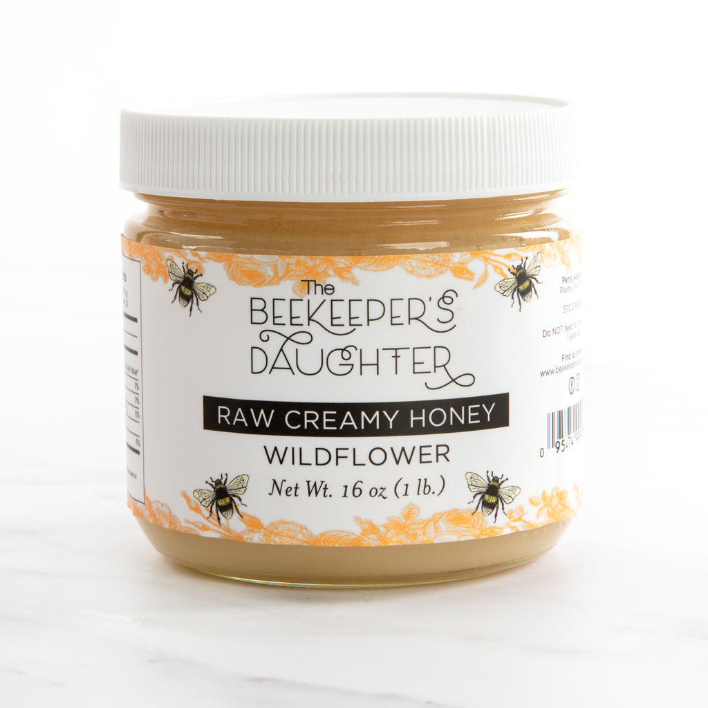 Raw Creamed Honey 1 Lb Jar
