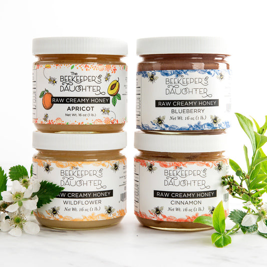 Raw Creamed Honey 1 Lb Jar